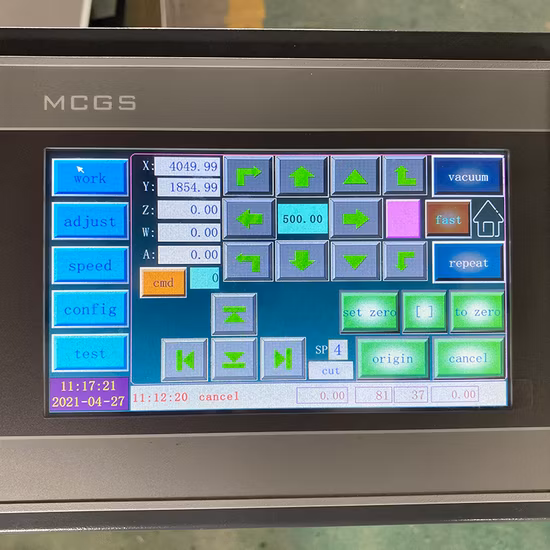 Yuchen CNC Máquina de corte con cuchillo rotativo Igual que Lectra Gerber Cortador de ropa Hoja redonda Corte de tela Tablero de papel PVC Superficie plana Serface