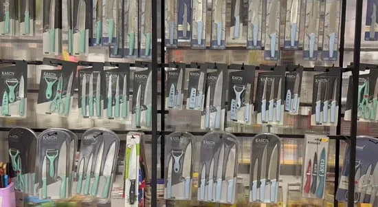 Juego de cuchillos de cerámica para cocina, cuchillo profesional con fundas, cuchillos de cerámica resistentes a las manchas a prueba de óxido