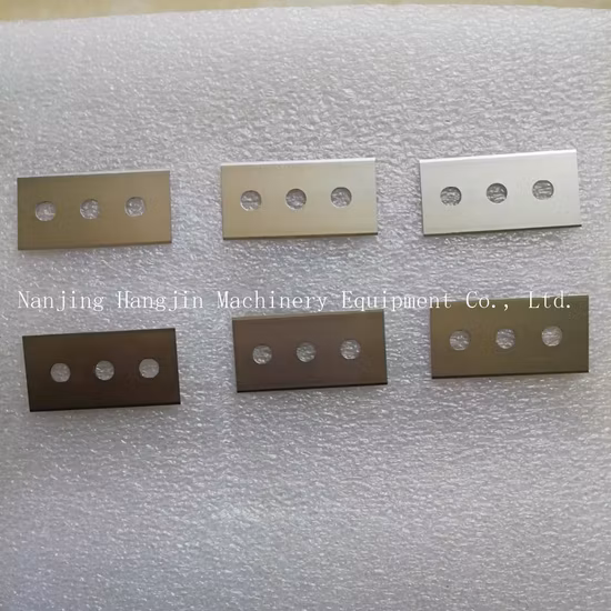 Hoja de corte de película plástica para corte de fibra química