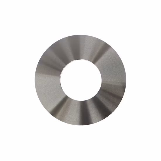 Cuchillas de corte de rollo circular de carburo de tungsteno para máquina de corte longitudinal de caucho de película de cinta de papel Tissye