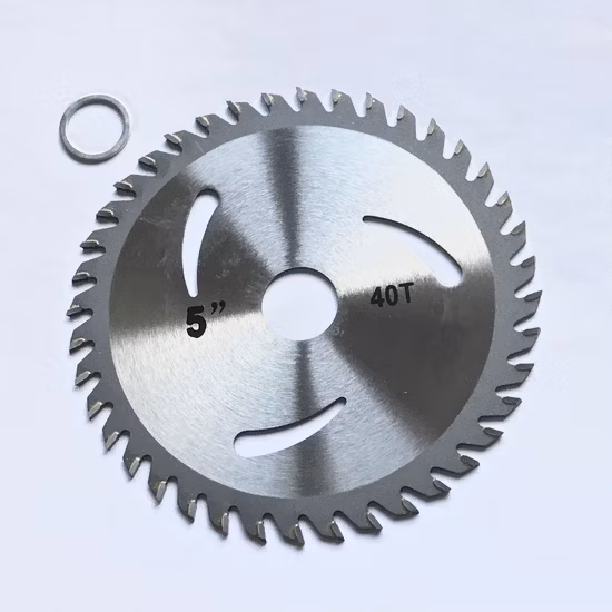 Hoja de sierra con punta de carburo de disco circular para corte de madera afilada Tct